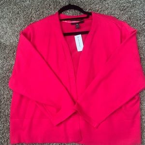 Lane Bryant Pink 3/4 Sleeve Shrug Cardigan